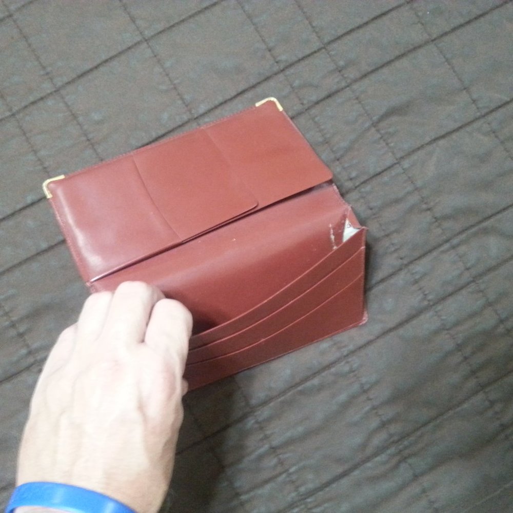 Vintage Cartier Long Wallet / Check holder Bifold Unisex - Picture 8 of 9